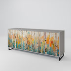 BIRCH KALEIDOSCOPE 3-Door Sideboard in Grey Finish
