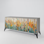 BIRCH KALEIDOSCOPE 3-Door Sideboard in Grey Finish