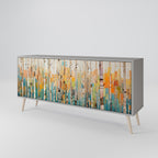 BIRCH KALEIDOSCOPE 3-Door Sideboard in Grey Finish