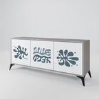 WONDERLAND VEGETATION 3-Door Sideboard in Grey Finish