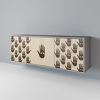 SEE MORE 3-Door Sideboard in Grey Finish