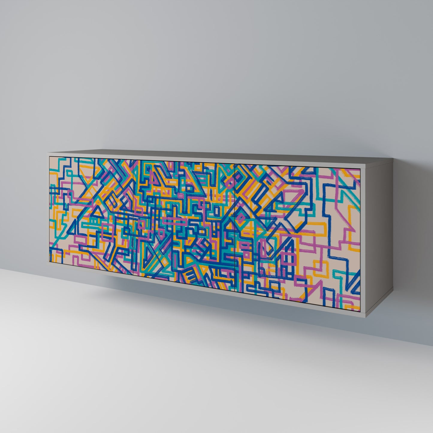 MEMORIES MAP 3-Door Sideboard