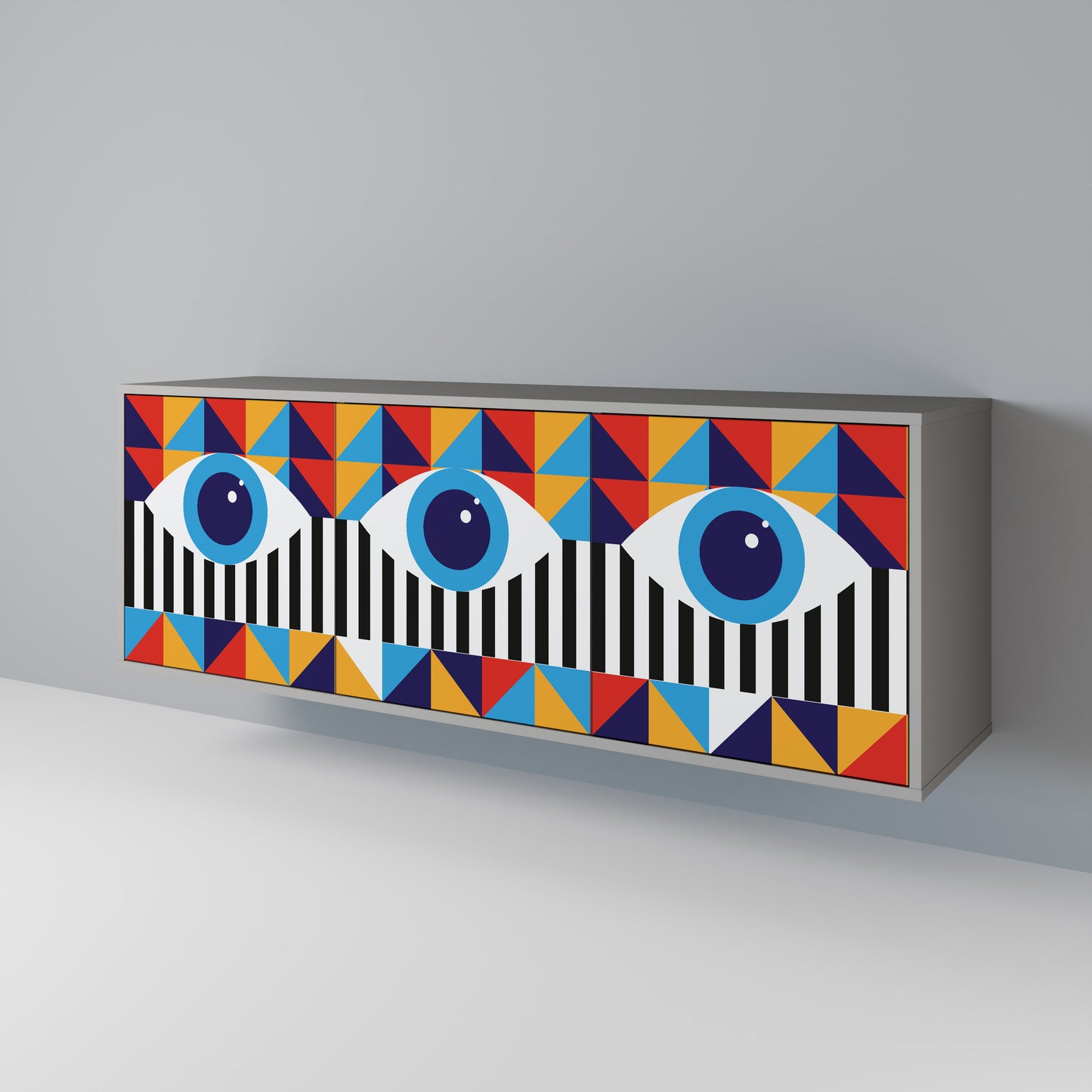 ABSTRACTION AND GEOMETRY Aparador de 3 Portas