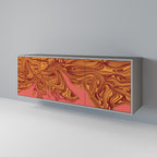 FLOATING THOUGHTS 3-Door Sideboard in Grey Finish