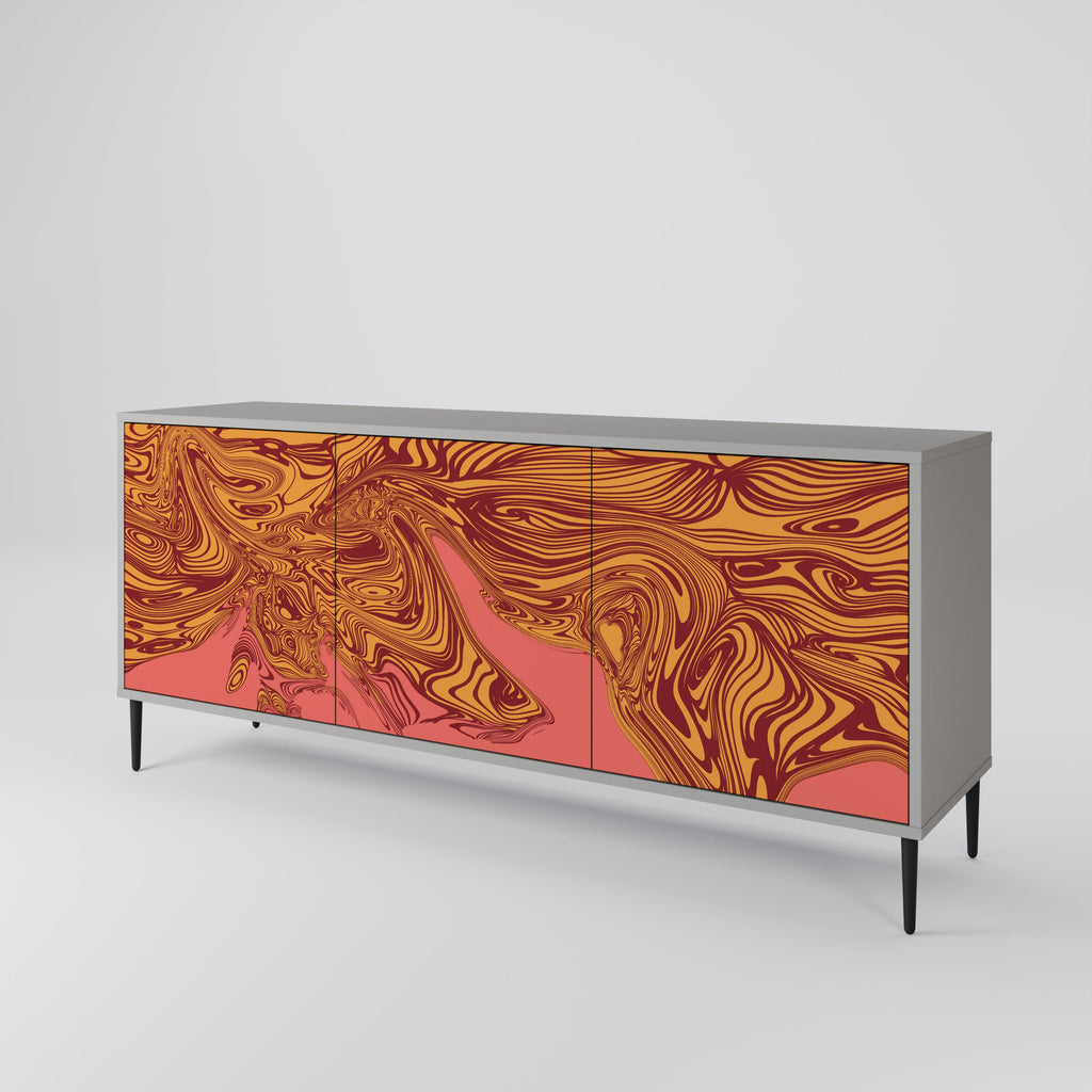FLOATING THOUGHTS 3-Door Sideboard in Grey Finish