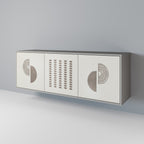 HARMONY ESSENCE 3-Door Sideboard in Grey Finish