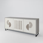 HARMONY ESSENCE 3-Door Sideboard in Grey Finish