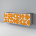 RECURRING DREAMS 3-Door Sideboard in Grey Finish