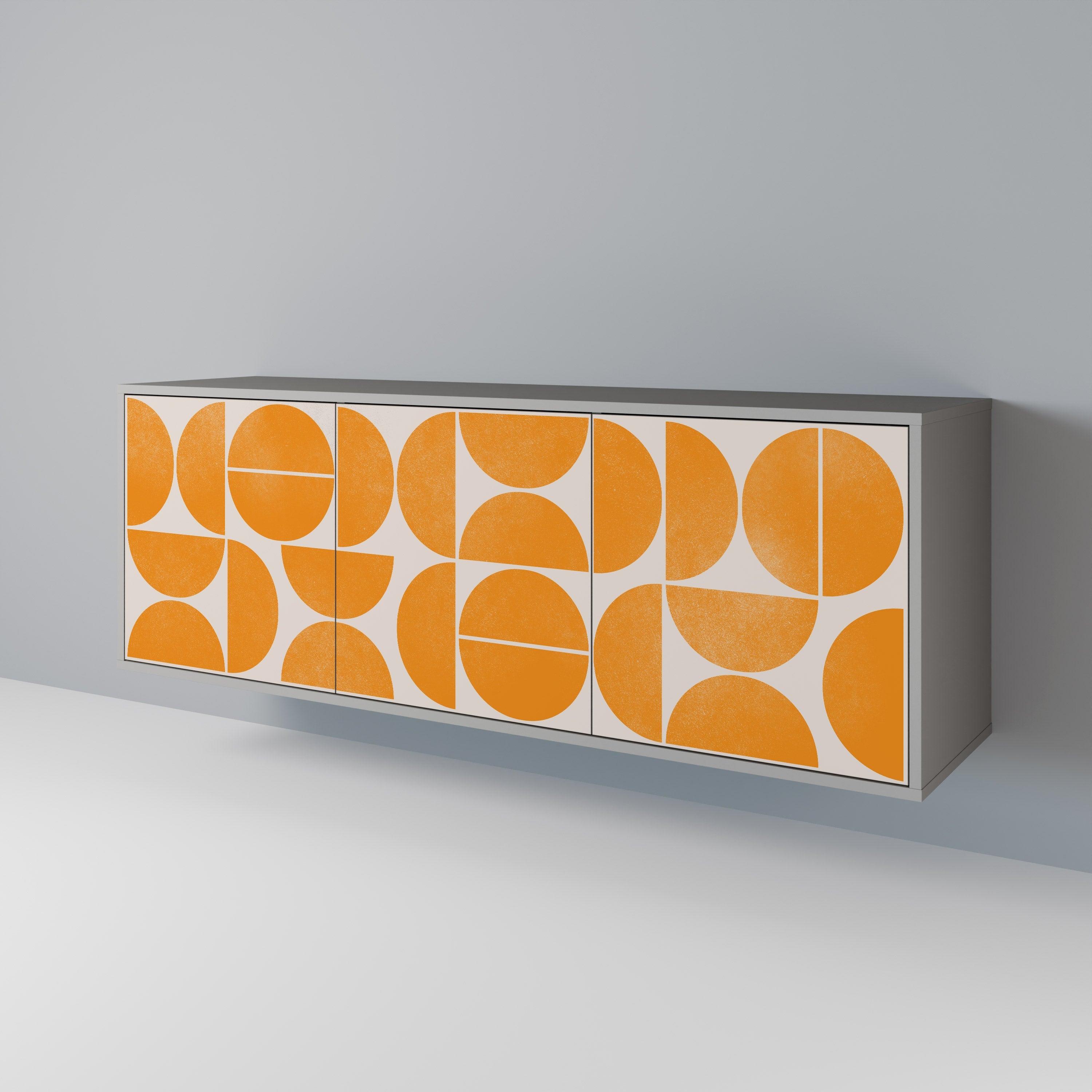 RECURRING DREAMS 3-Door Sideboard in Grey Finish