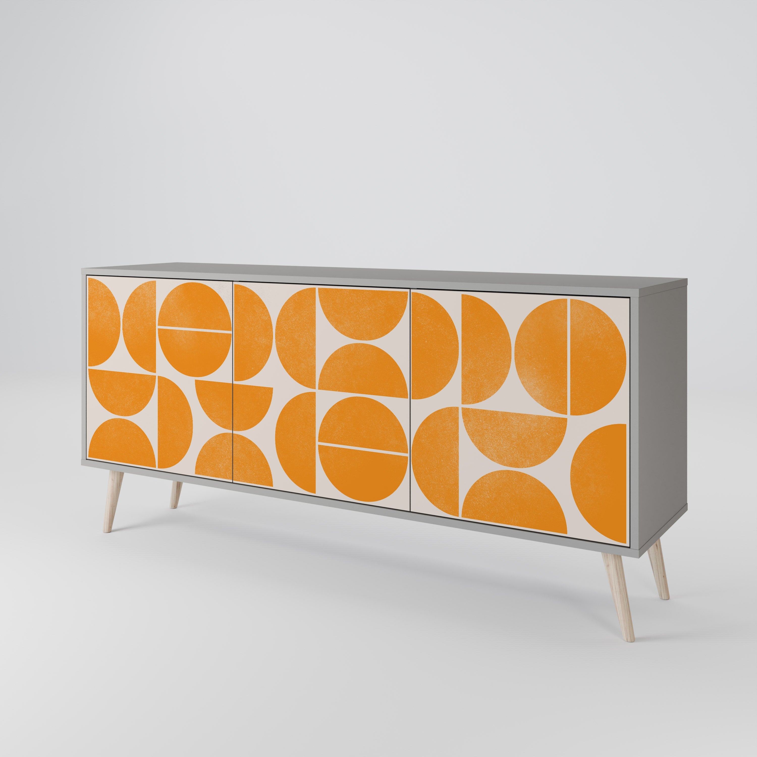 RECURRING DREAMS 3-Door Sideboard in Grey Finish