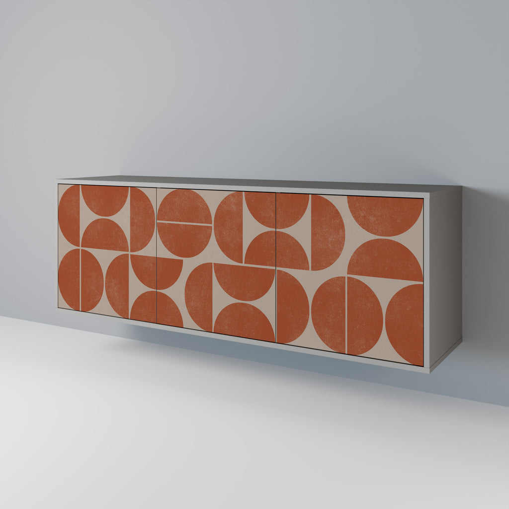 REPETITION COMPULSION 3-Door Sideboard in Grey Finish