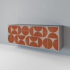 REPETITION COMPULSION 3-Door Sideboard in Grey Finish