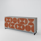 REPETITION COMPULSION 3-Door Sideboard in Grey Finish