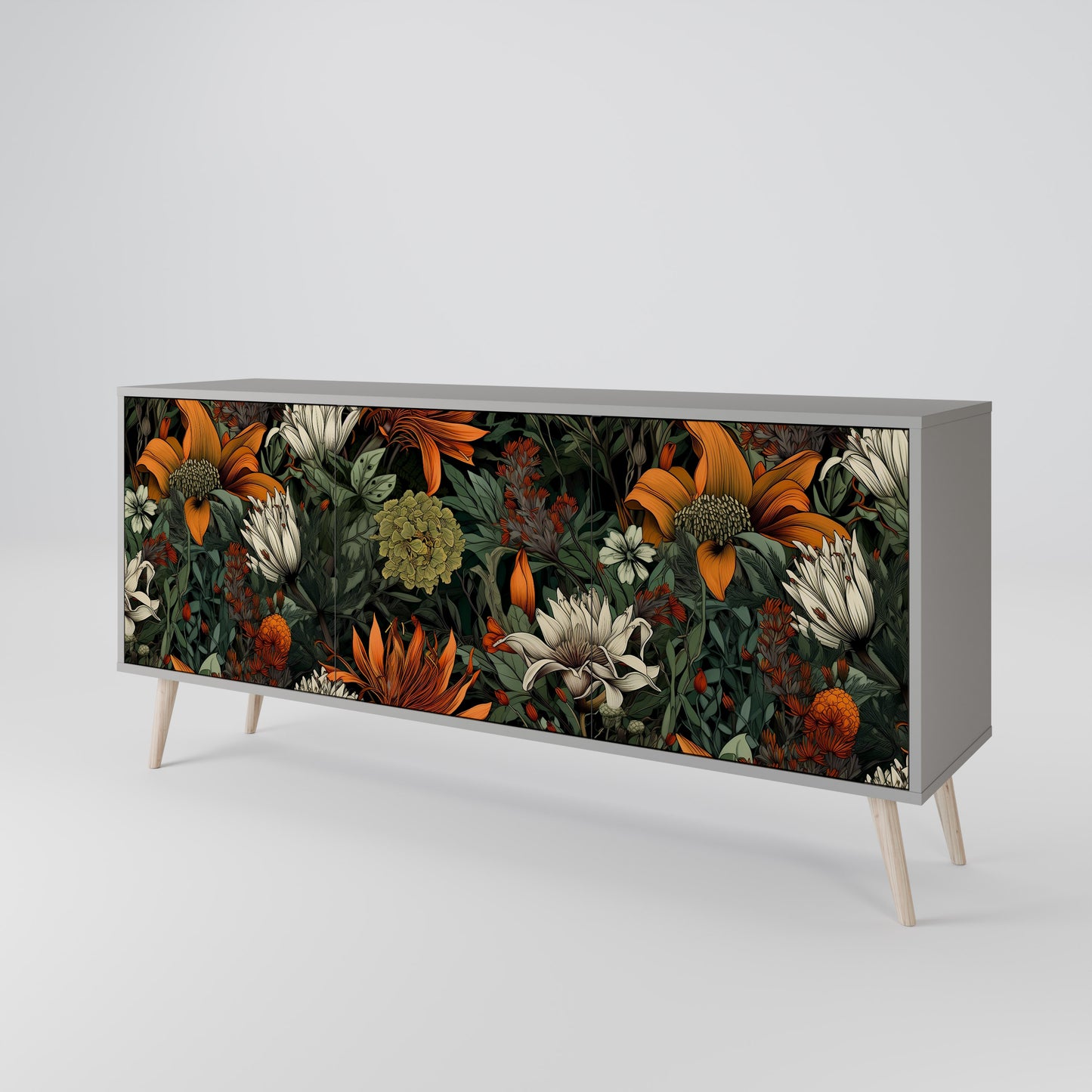 MIDNIGHT SPROUT 3-Door Sideboard