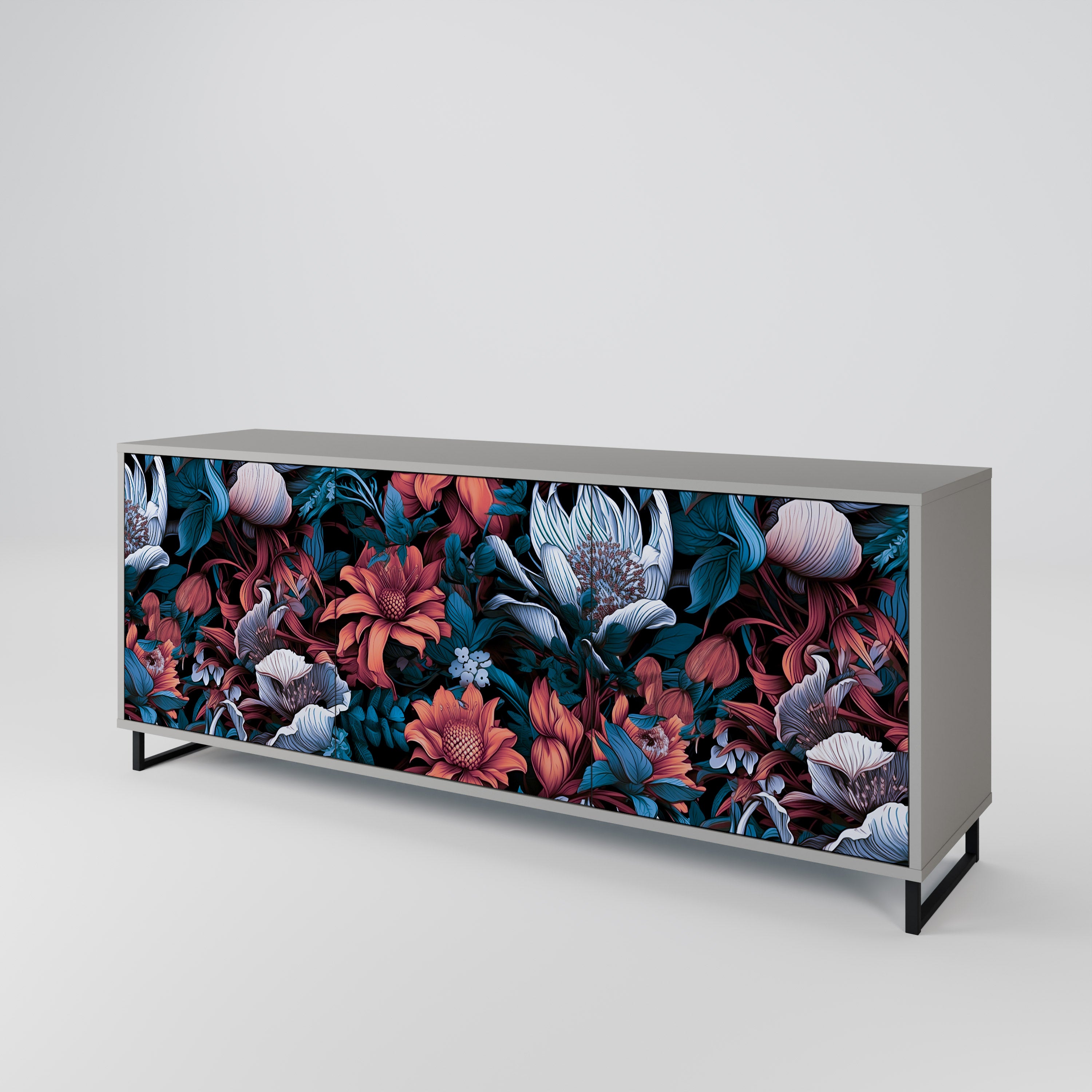 ETHEREAL BLOSSOMS 3-Door Sideboard