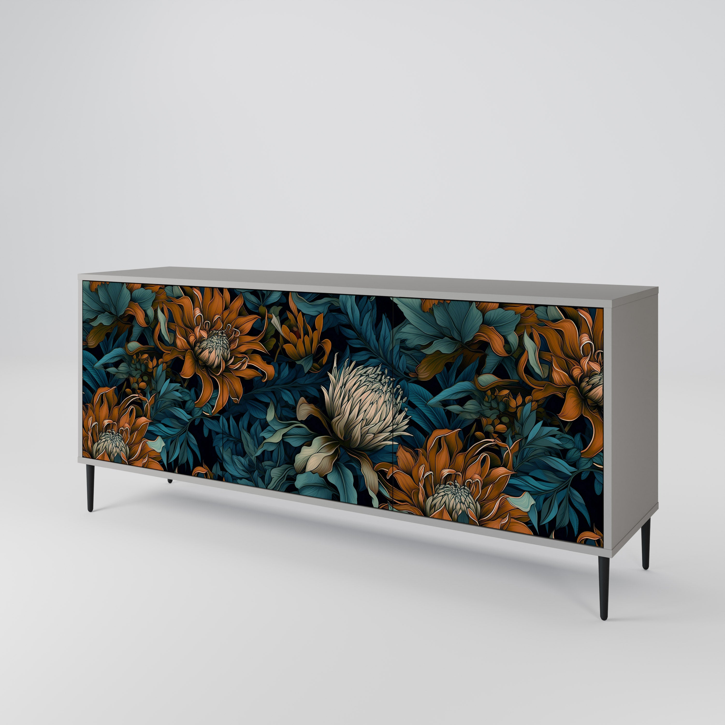 MORNING BLOOM 3-Door Sideboard