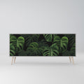 INFINITE MONSTERA 3-Door Sideboard in Grey Finish
