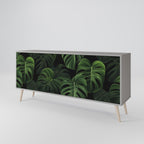 INFINITE MONSTERA 3-Door Sideboard in Grey Finish