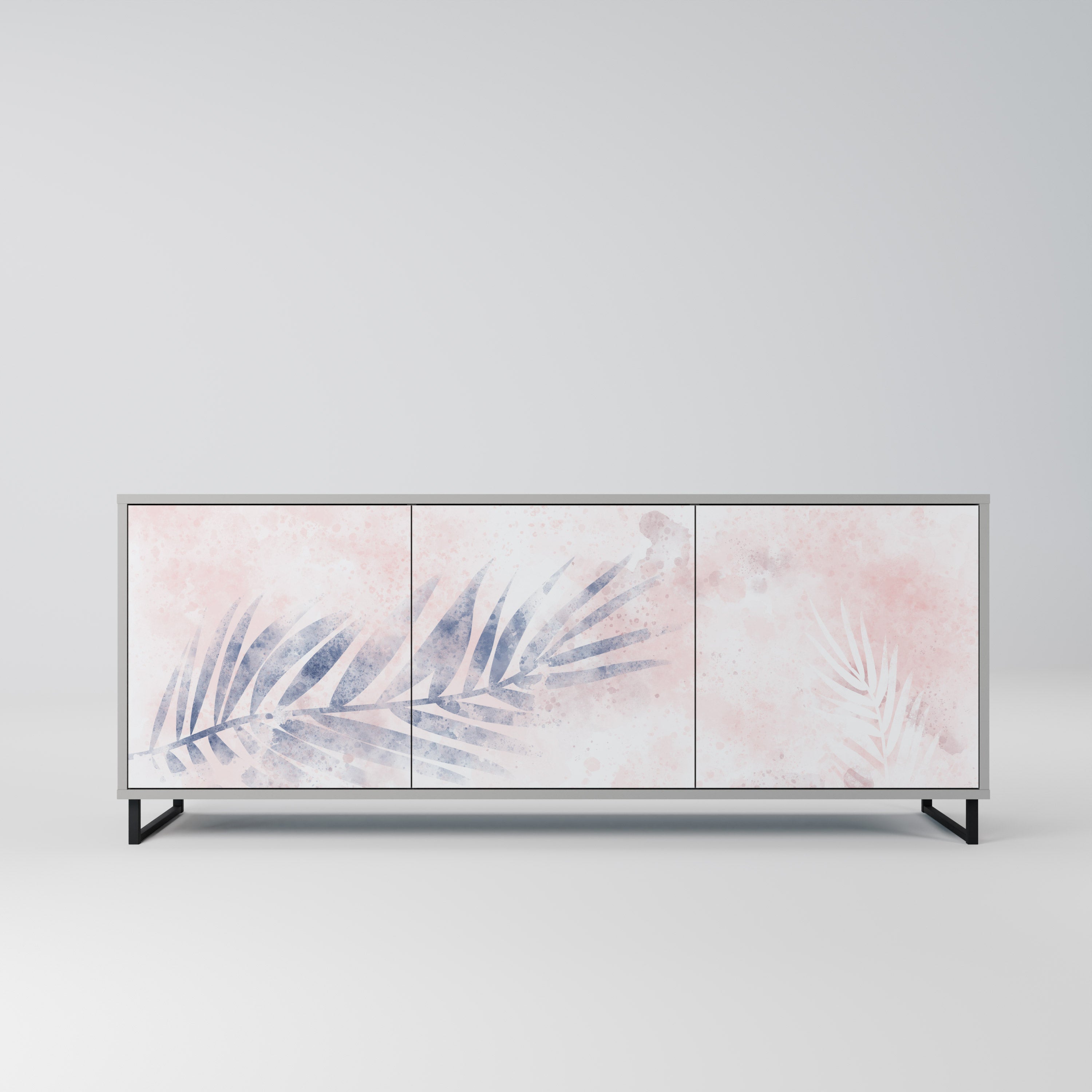 TIMELESS FLOAT 3-Door Sideboard in Grey Finish