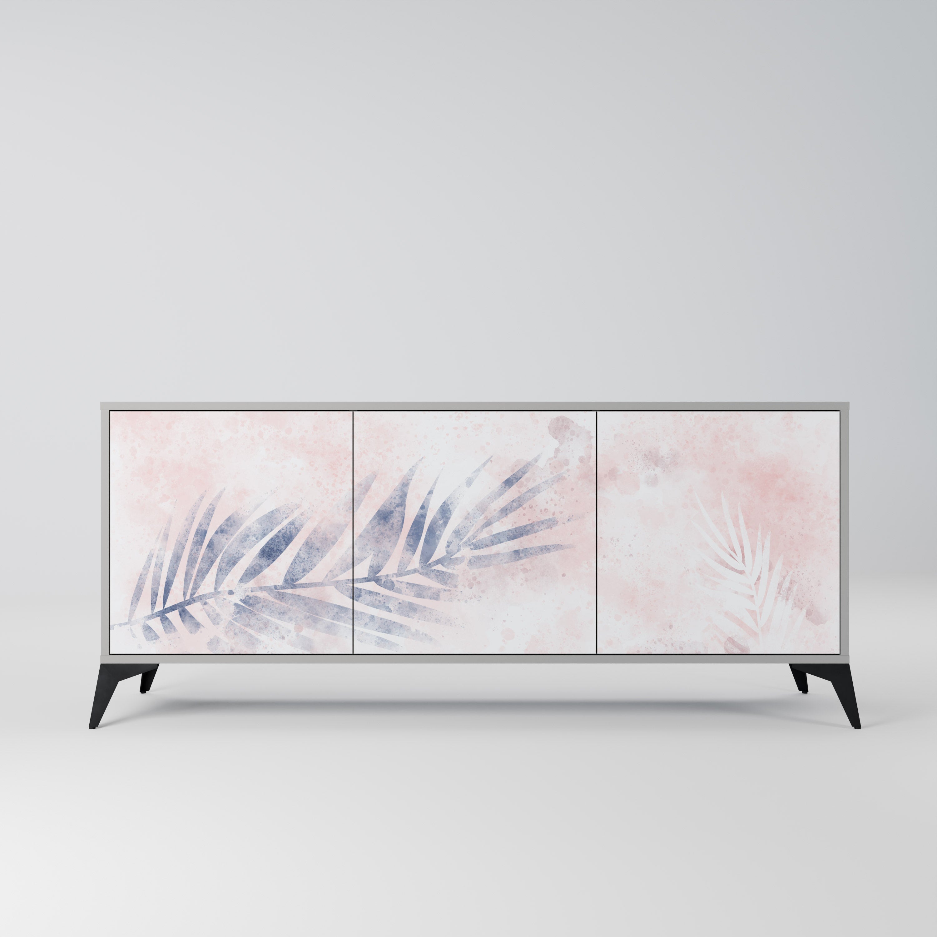 TIMELESS FLOAT 3-Door Sideboard in Grey Finish