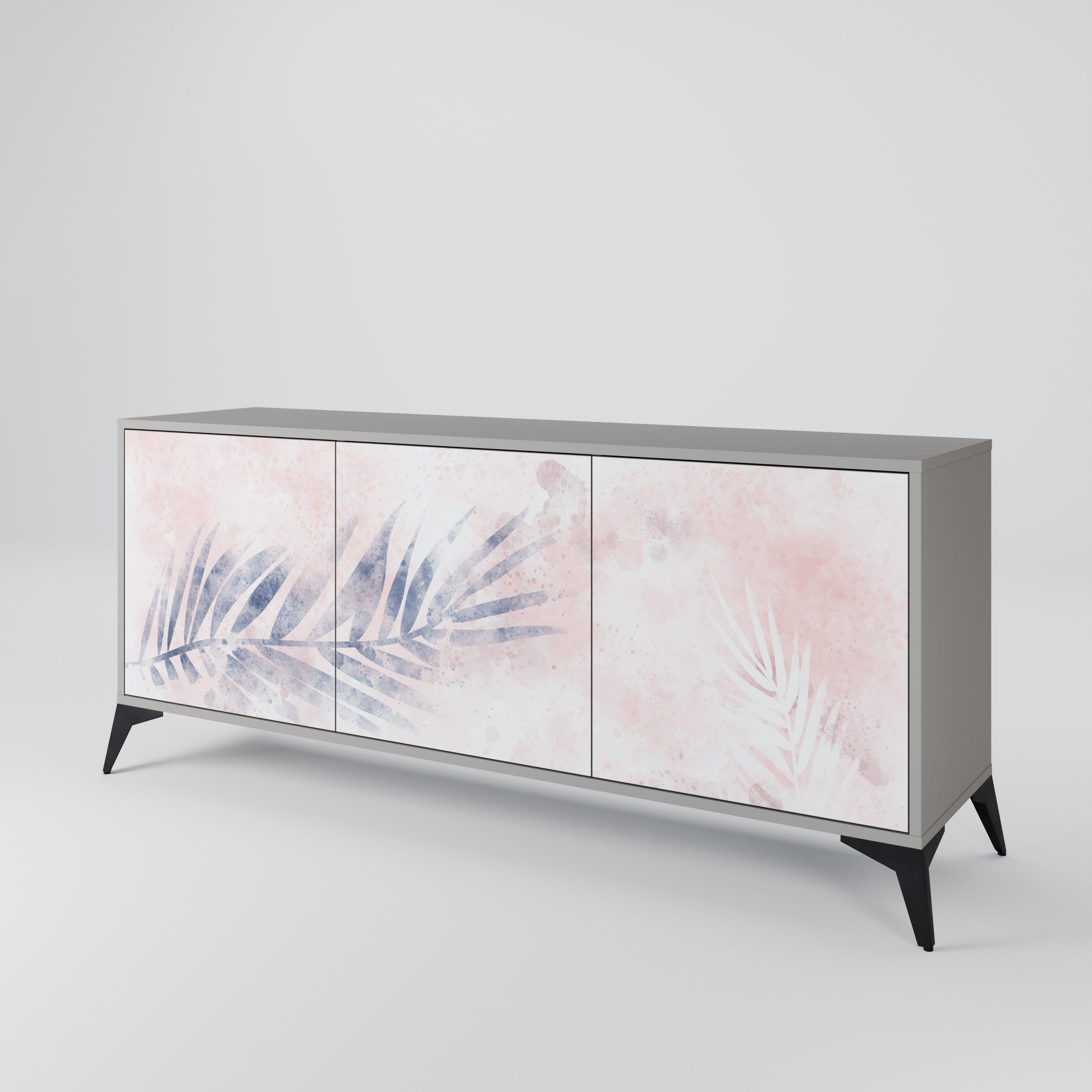 TIMELESS FLOAT 3-Door Sideboard in Grey Finish