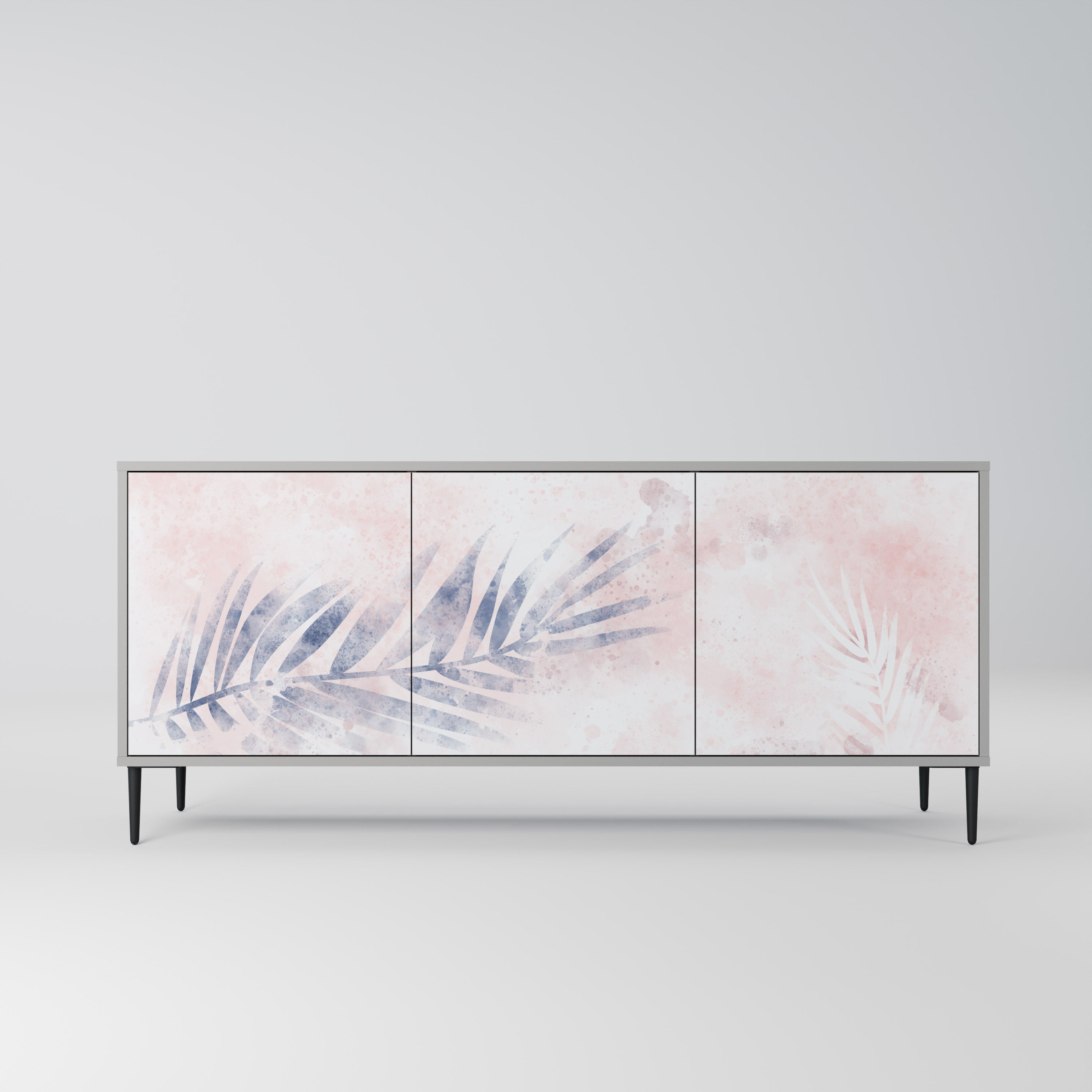 TIMELESS FLOAT 3-Door Sideboard in Grey Finish