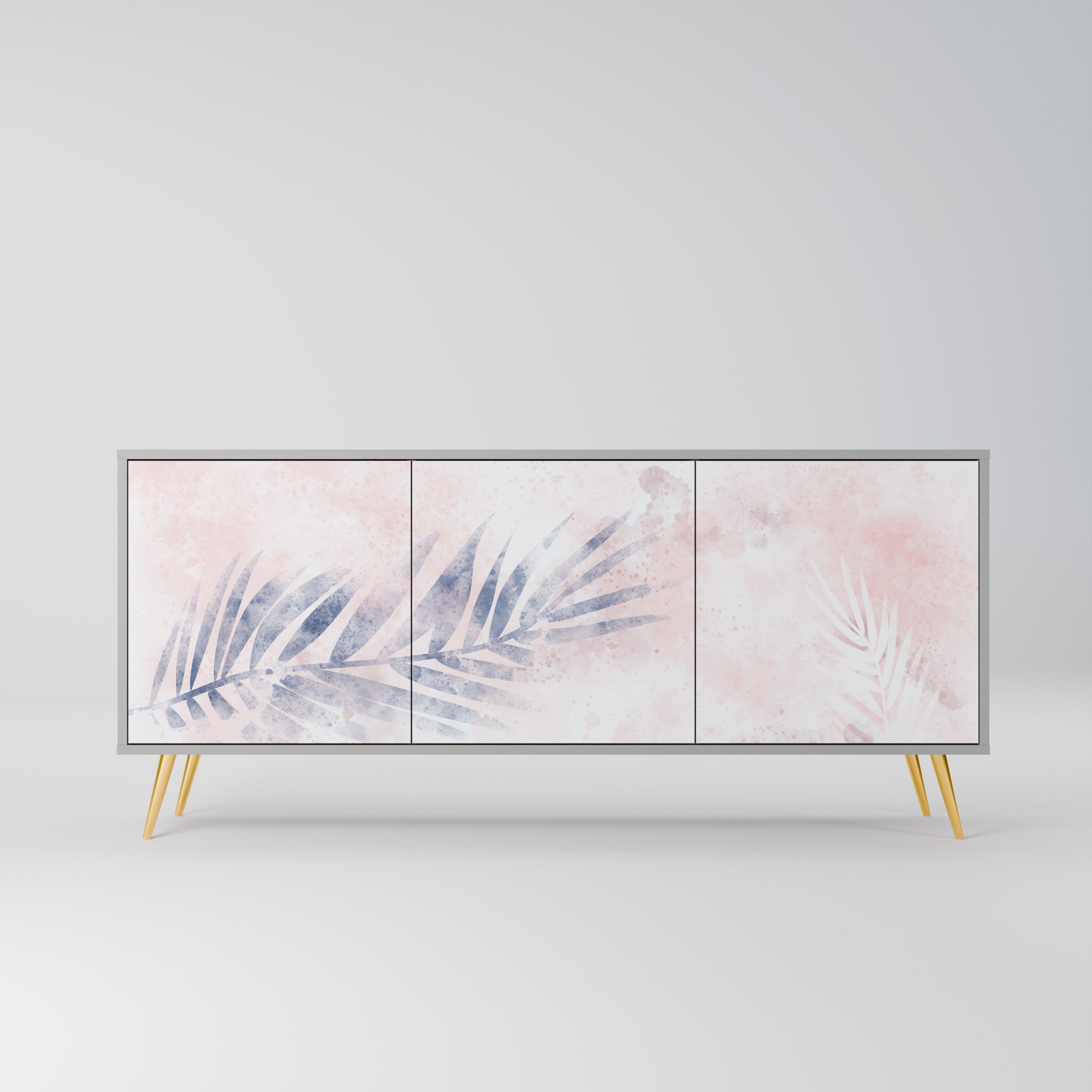 TIMELESS FLOAT 3-Door Sideboard in Grey Finish