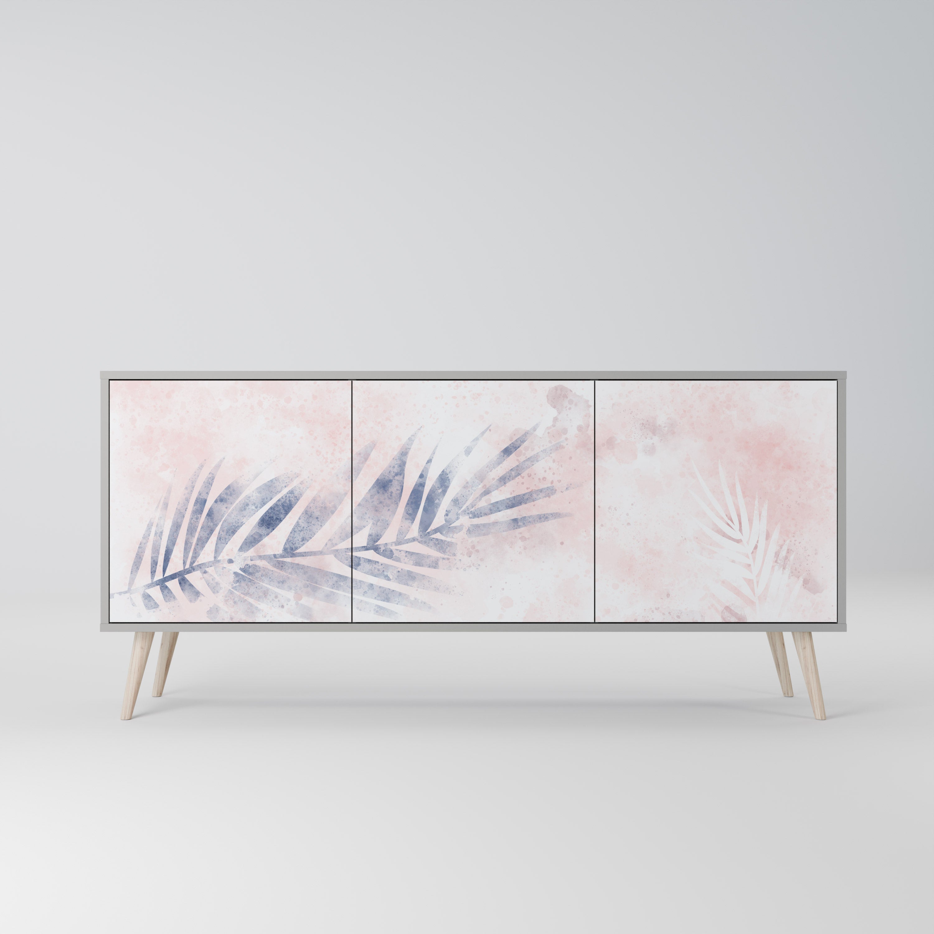 TIMELESS FLOAT 3-Door Sideboard in Grey Finish