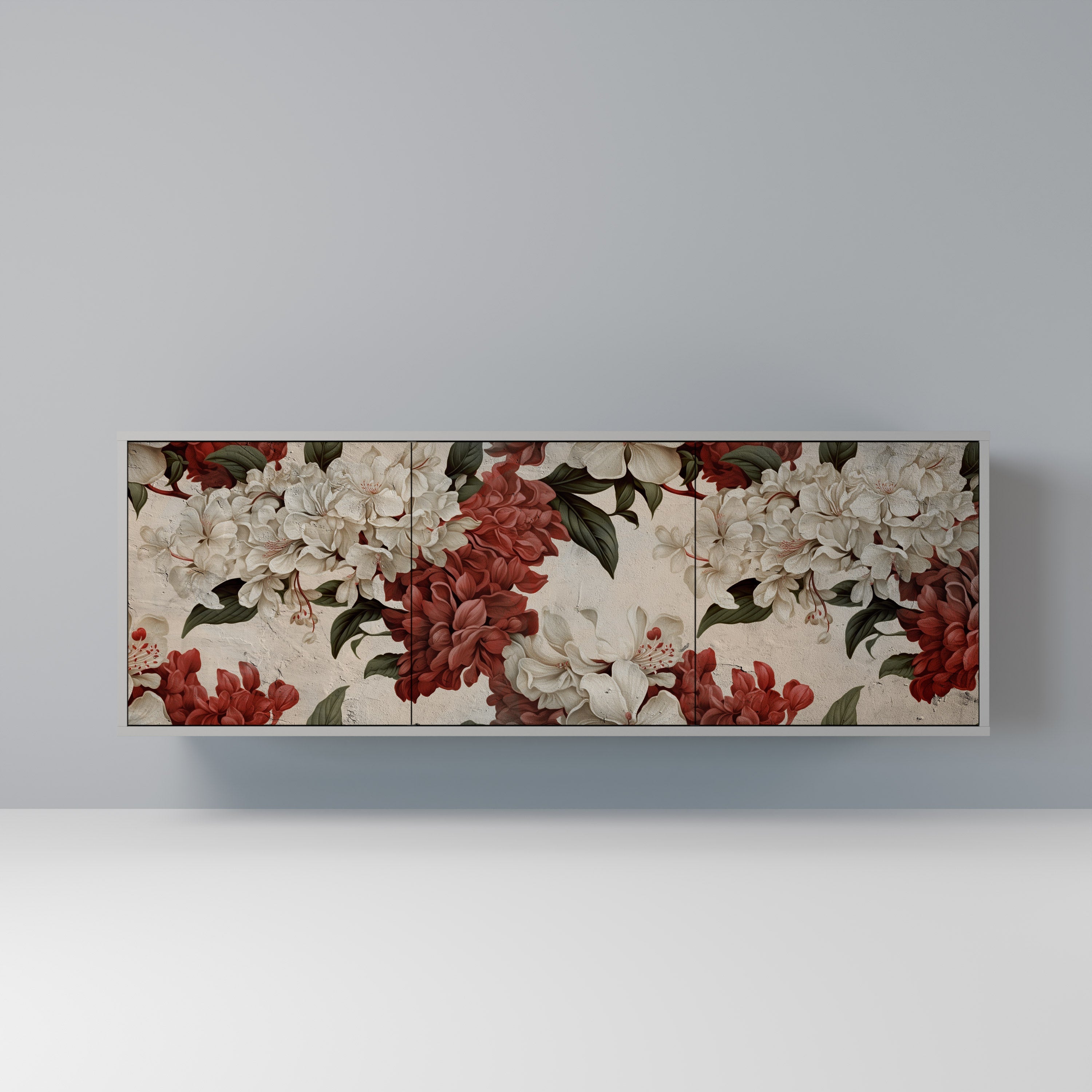 EPHEMERAL DAYS 3-Door Sideboard in Grey Finish