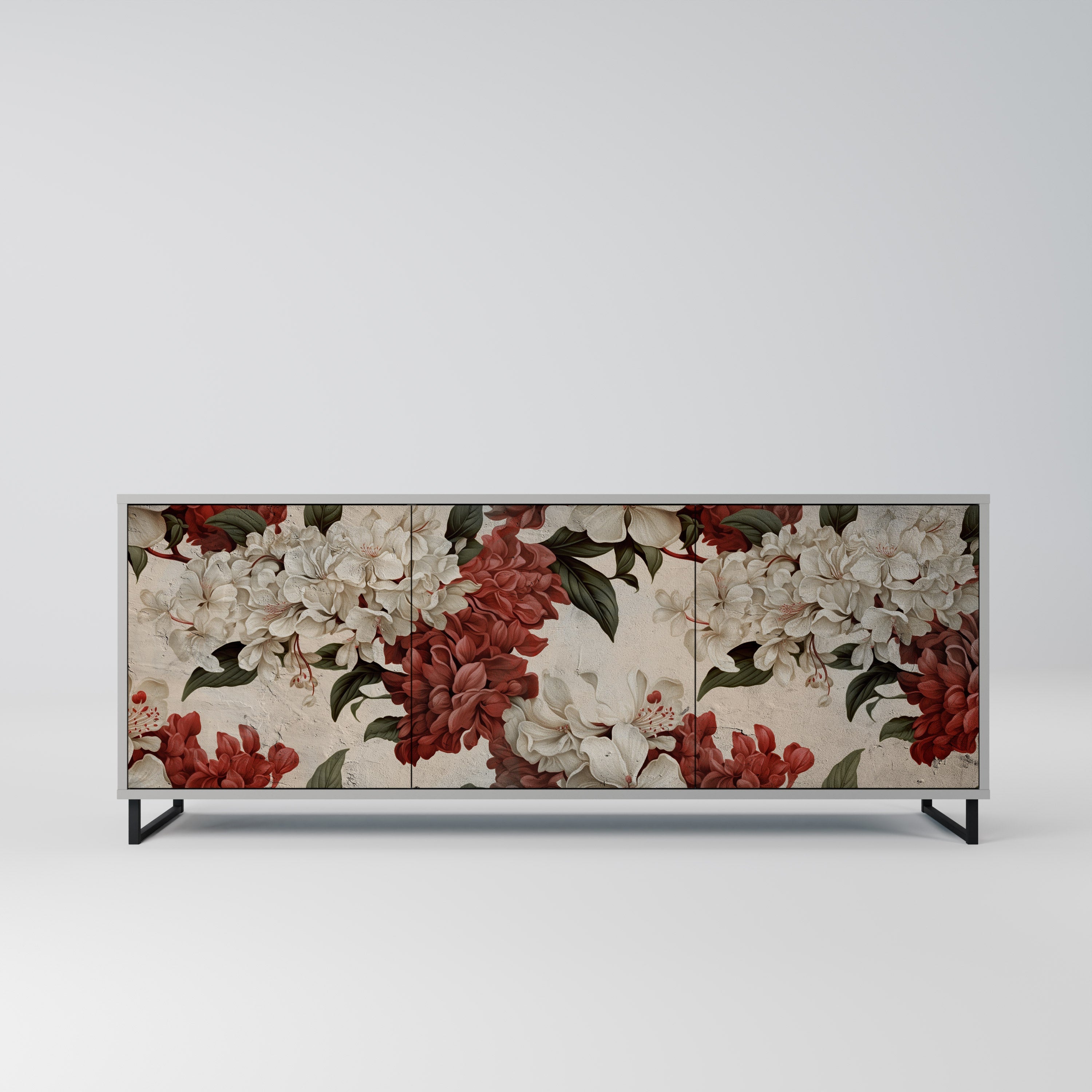 EPHEMERAL DAYS 3-Door Sideboard in Grey Finish