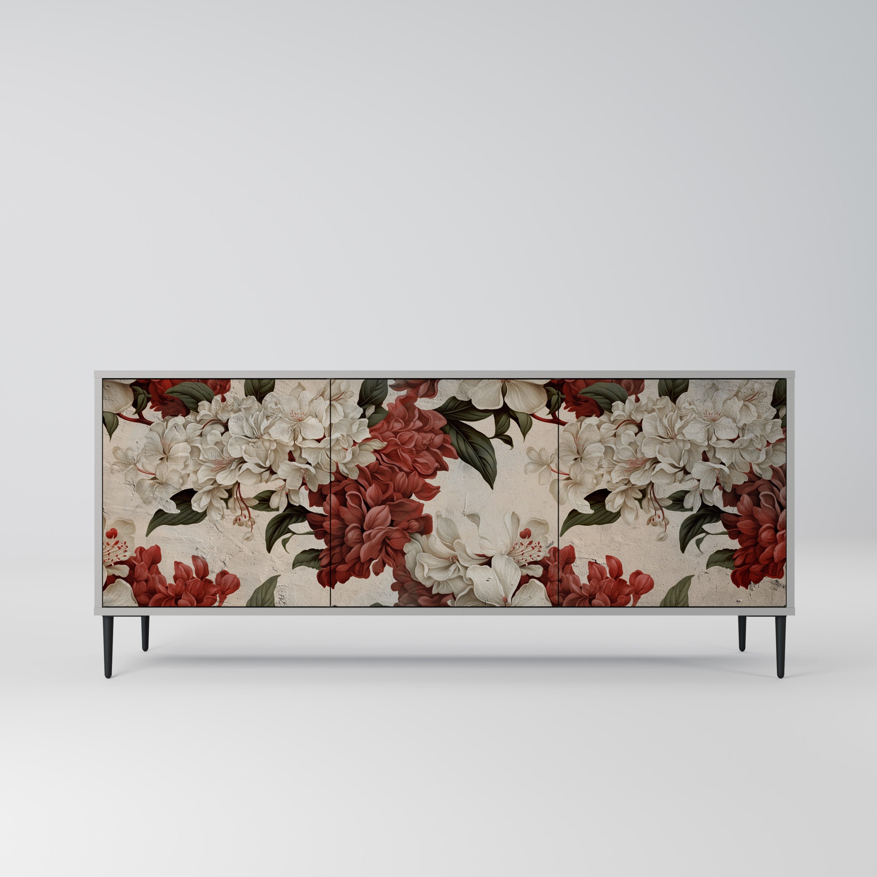 EPHEMERAL DAYS 3-Door Sideboard in Grey Finish