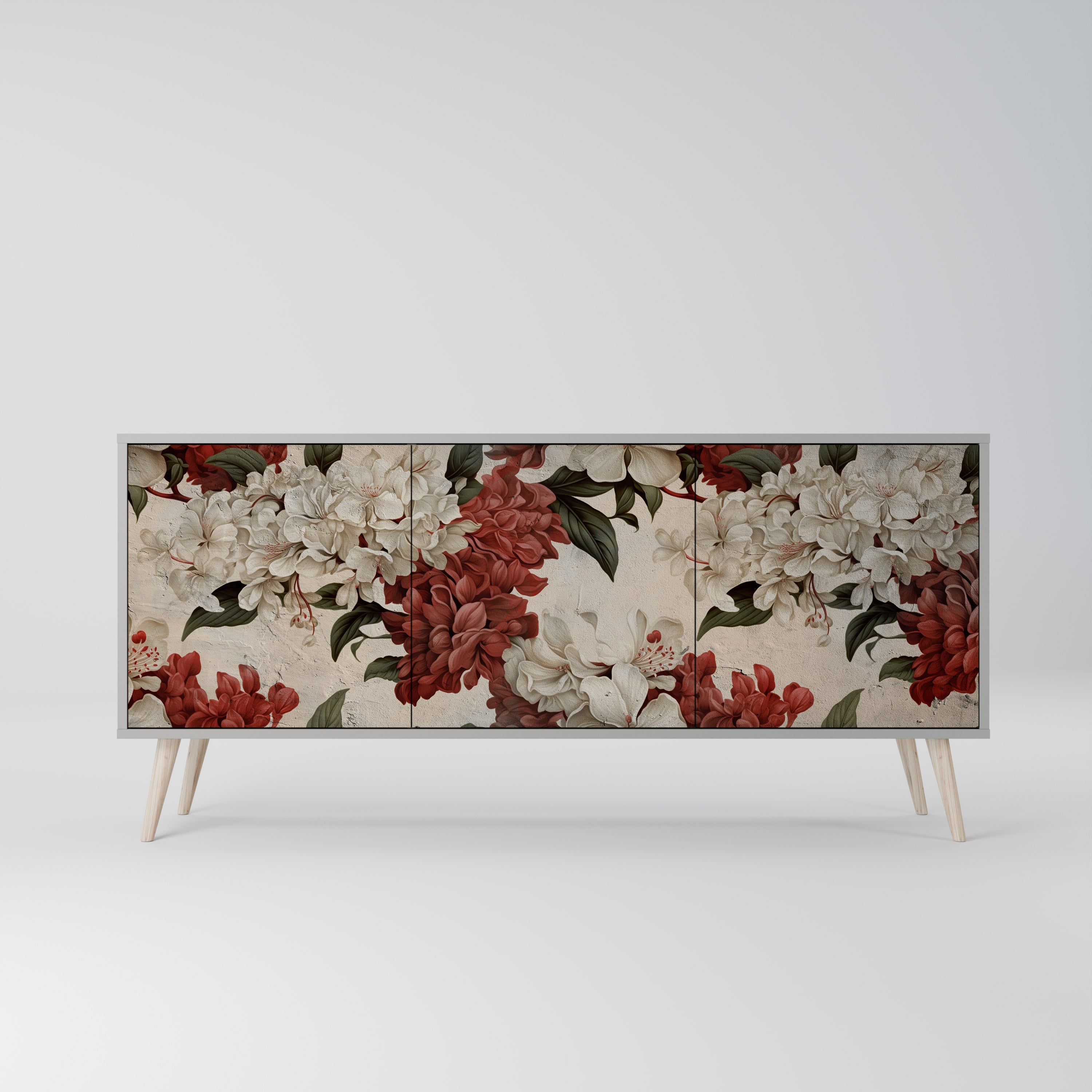 EPHEMERAL DAYS 3-Door Sideboard in Grey Finish