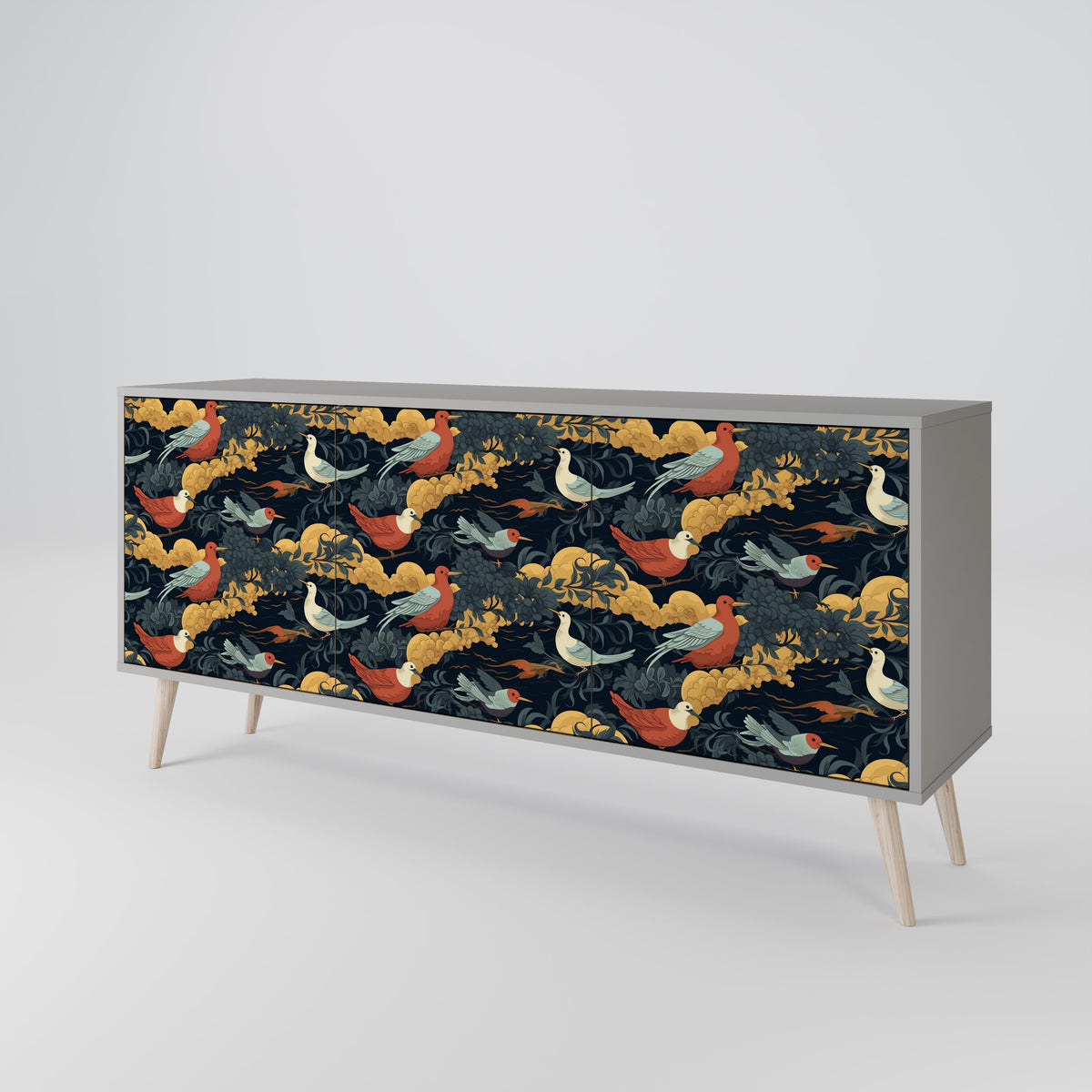FOWLY DAZE Aparador de 3 Portas