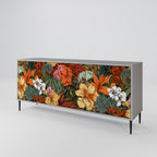 RADIANT FLORA 3-Door Sideboard in Grey Finish