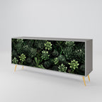 SUCCULENT JUNGLE 3-Door Sideboard in Grey Finish