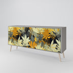 SUNKISSED LILY 3-Door Sideboard in Grey Finish