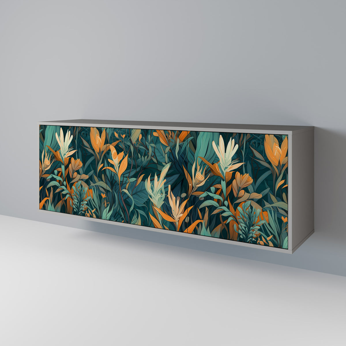 FLORAL SERENITY Aparador de 3 Portas