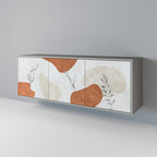 TRANQUIL TWIG 3-Door Sideboard in Grey Finish