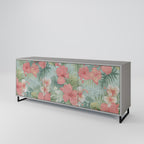 HAWAIIAN SPIRIT 3-Door Sideboard in Grey Finish