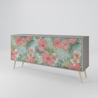 HAWAIIAN SPIRIT 3-Door Sideboard in Grey Finish