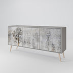 FADE IN THE TREES 3-Door Sideboard in Grey Finish