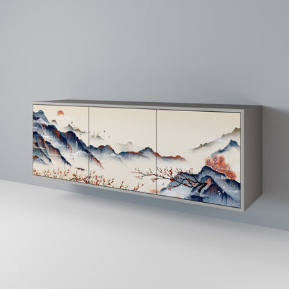JAPANESE LANDSCAPE Aparador de 3 Portas