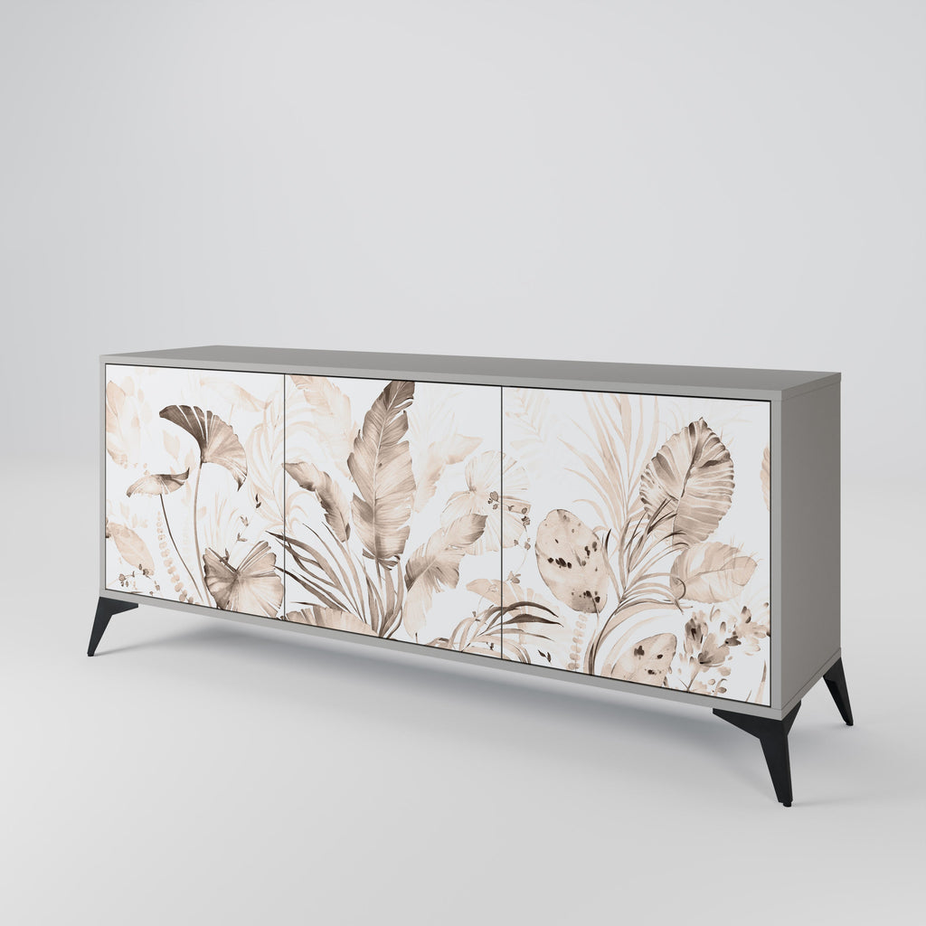WILD TENDERNESS 3-Door Sideboard in Grey Finish