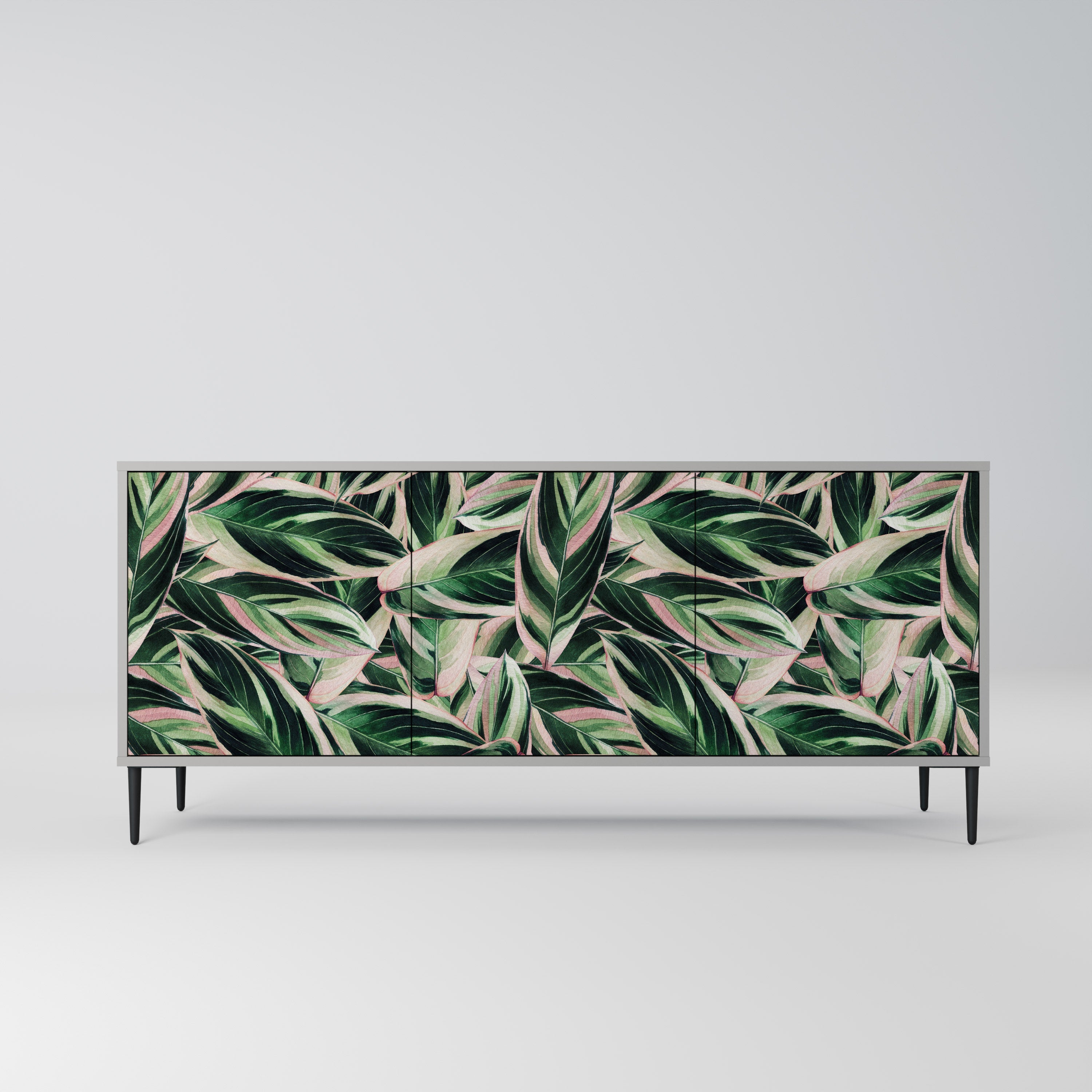 EERIE STROMANTHE 3-Door Sideboard in Grey Finish