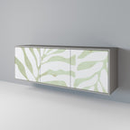 BOTANICAL SPARK 3-Door Sideboard in Grey Finish