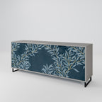 BLUE LEAVES 3-Door Sideboard in Grey Finish