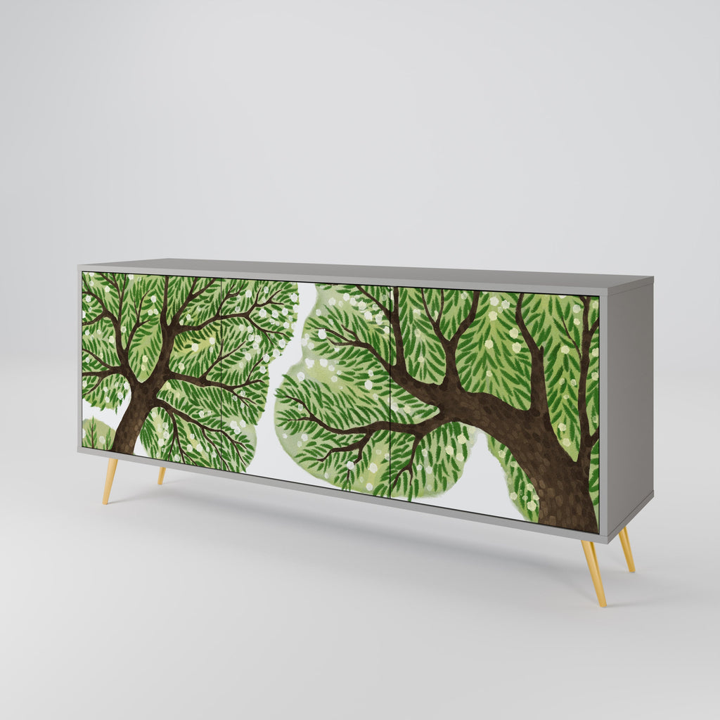 WILDERNESS DASH Aparador de 3 Portas em Acabamento Cinzento