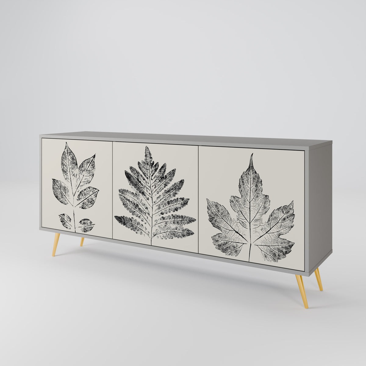 LEAFY STAMPS Aparador de 3 Portas