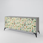 PALM SPRING 3-Door Sideboard in Grey Finish