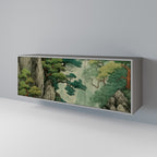 VERDURE ABYSS 3-Door Sideboard in Grey Finish